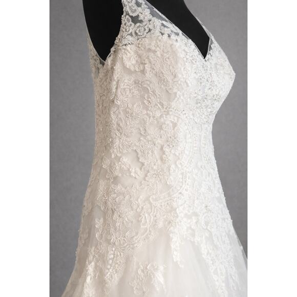 Casablanca Bridal 2269 Wedding Dress Ivory/Champagne Size 12 New - Picture 4 of 7